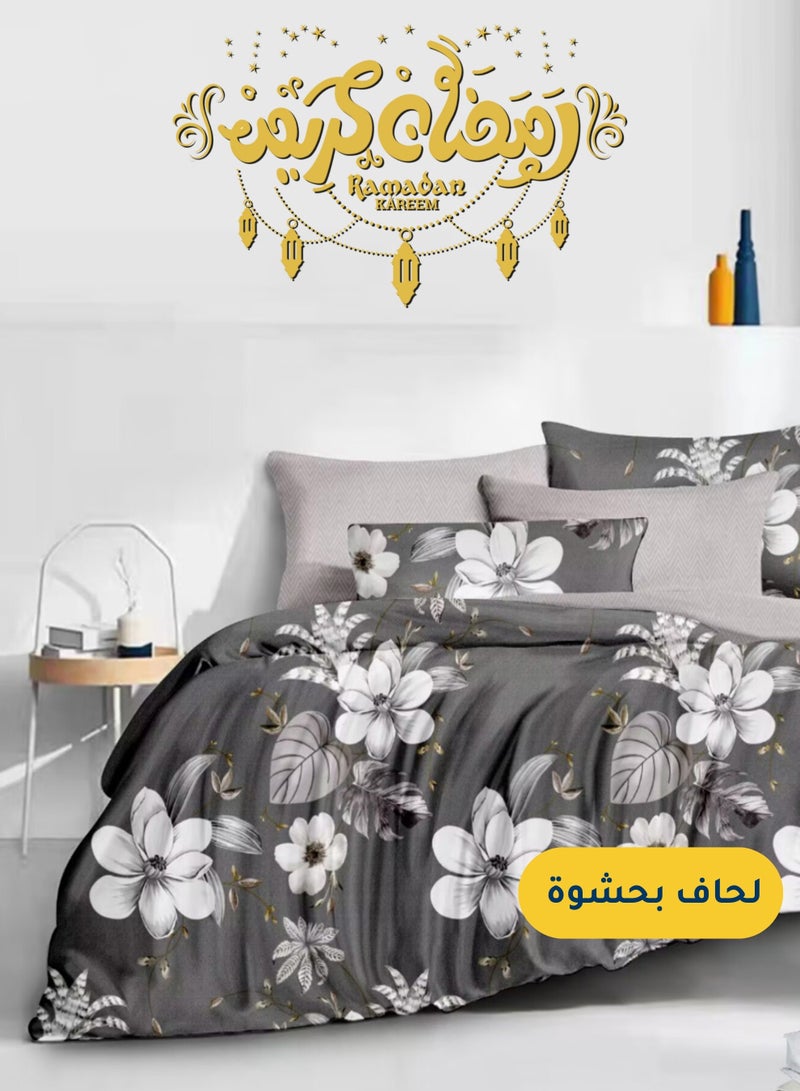 سيد المنسوجات المنزلية مفرش صيفي مفرد من مايكروفايبر، يناسب سرير بحجم 120 سم × 200 سم،  4 قطع، مع الحشوة، سلسلة سيلين - Image 1